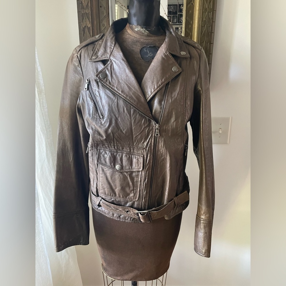Rezrekshn Leather Moto Jacket - FINAL SALE